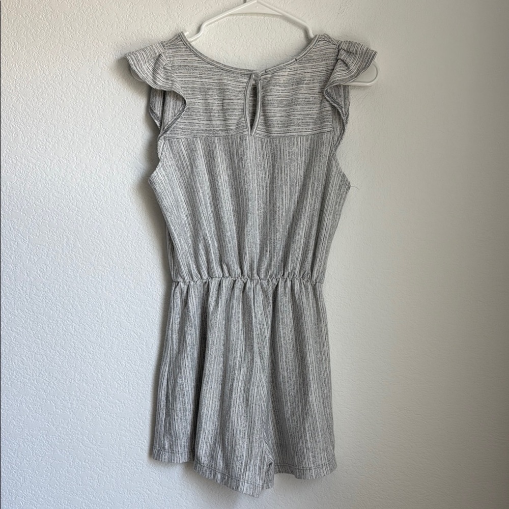 Caution To The Wind Gray Knit Jumpsuit with Fitted Silhouette - Picture 7 of 13